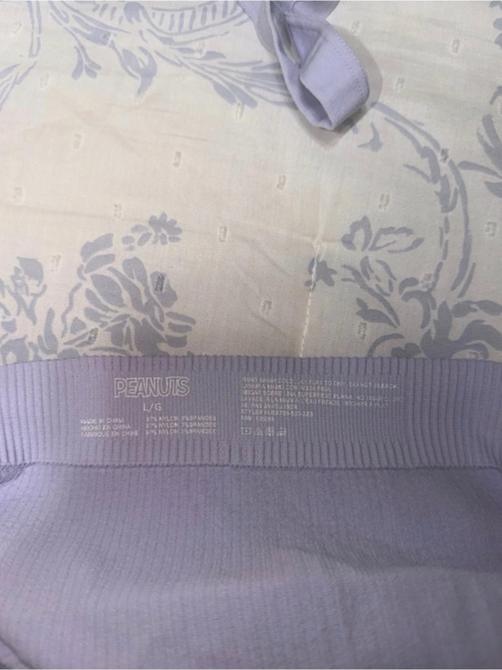 Snoopy Lilac Ribbed Set - Picture 3 of 6